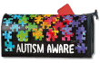 [Autism Awareness Mailbox Cover]