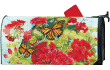 Red Geraniums Mailbox Cover