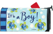 [Sea Turtle It's A Boy Mailbox Cover]