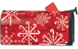 [Peppermint Snowflakes Mailbox Cover]