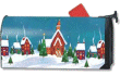 [Winter Village Mailbox Cover]