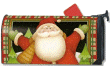 [Plaid Santa Mailbox Cover]