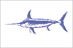 Swordfish fisherman's catch flag