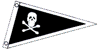 Jolly Roger Boat Pennant