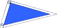 Solid Blue Boat Pennant