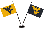 [University of West Virginia Desk Flag Set]