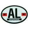 [Albania Oval Reflective Decal]