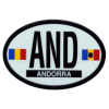 [Andorra Oval Reflective Decal]