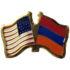 [U.S. & Armenia Flag Pin]