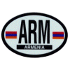 [Armenia Oval Reflective Decal]