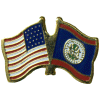 [U.S. & Belize Flag Pin]