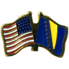 [U.S. & Bosnia-Herzegovina Flag Pin]