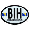 [Bosnia-Herzegovina Oval Reflective Decal]