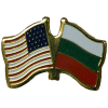 [U.S. & Bulgaria Flag Pin]