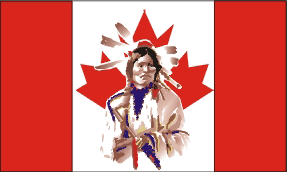 3X5 CANADA INDIAN FLAG NATIVE AMERICAN 3'X'5' NEW F990 