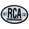 [Central African Republic Oval Reflective Decal]