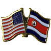 [U.S. & Costa Rica Flag Pin]