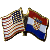 [U.S. & Croatia Flag Pin]