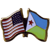 [U.S. & Dijibouti Flag Pin]
