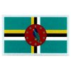 [Dominica Flag Reflective Decal]