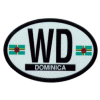 [Dominica Oval Reflective Decal]