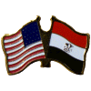 [U.S. & Egypt Flag Pin]