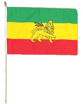 Ethiopia with Lion Stick flag