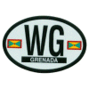 [Grenada Oval Reflective Decal]