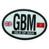 [Isle Of Man Oval Reflective Decal]