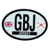 [Jersey Oval Reflective Decal]