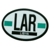 [Libya Oval Reflective Decal]