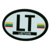[Lithuania Oval Reflective Decal]
