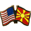 [U.S. & Macedonia Flag Pin]