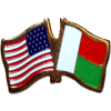 [U.S. & Madagascar Flag Pin]