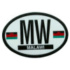 [Malawi Oval Reflective Decal]