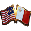 [U.S. & Malta Flag Pin]