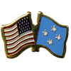 [U.S. & Micronesia Flag Pin]