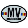 [Moldova Oval Reflective Decal]