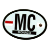 [Monaco Oval Reflective Decal]