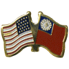 [U.S. & Myanmar (1974-2010) Flag Pin]