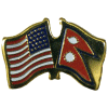 [U.S. & Nepal Flag Pin]