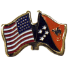 [U.S. & Papua New Guinea Flag Pin]