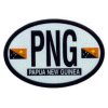 [Papua New Guinea Oval Reflective Decal]