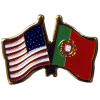 [U.S. & Portugal Flag Pin]
