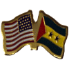 [U.S. & Sao Tome & Principe Flag Pin]