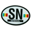 [Senegal Oval Reflective Decal]