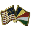 [U.S. & Seychelles Flag Pin]