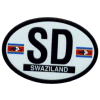 [Swaziland Oval Reflective Decal]