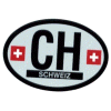 [Switzerland Oval Reflective Decal]