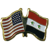 [U.S. & Syria Flag Pin]